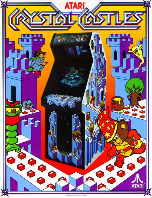 Crystal Castles (joystick version) Arcade Game Cover